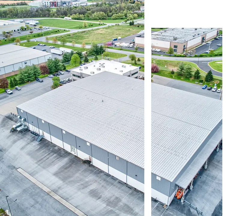 A Wisconsin commercial building with roof coating