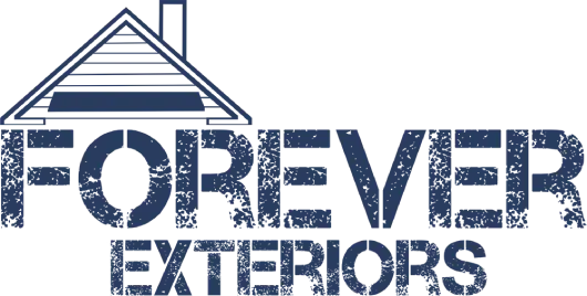 FOREVER Exteriors horizontal logo, navy